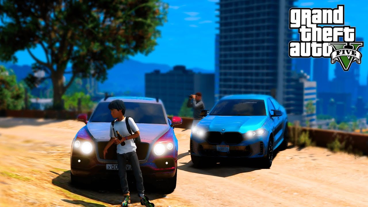 ОТЕЦ И СЫН В GTA 5 - ПОКУПКА НОВОГО BMW X6M! СЛЕЖКА ЗА СЫНОМ! СЫН ДРИФТИТ НА МОЕЙ БЕНТЛИ!FIRE🔥