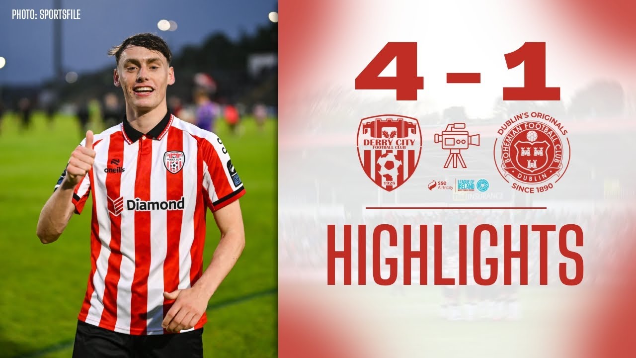 CITY WIN! 🔥 Derry City 4-1 Bohemians - LOI PD Highlights - 12/06/2026