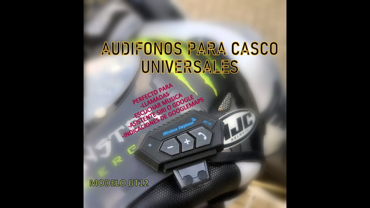 AUDÍFONOS PARA CASCO DE MOTO  UNIVERSALES