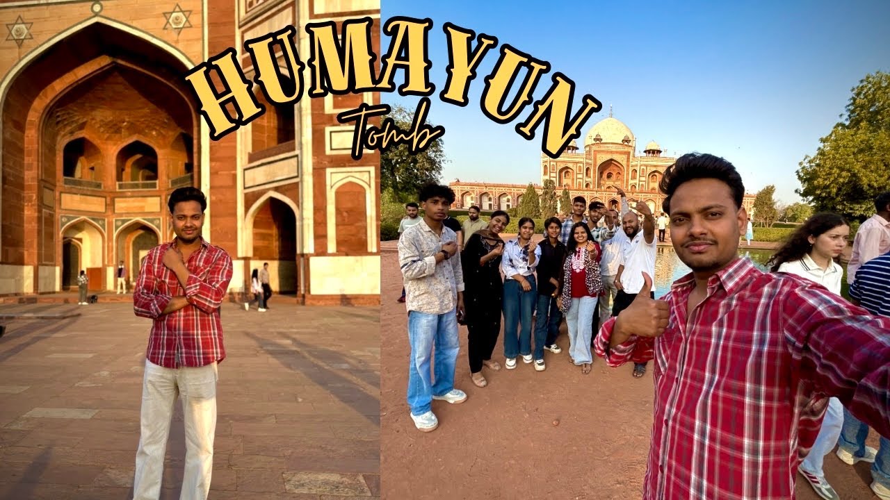 😁 Random plan humayun tomb 😜 with church youths 🤗