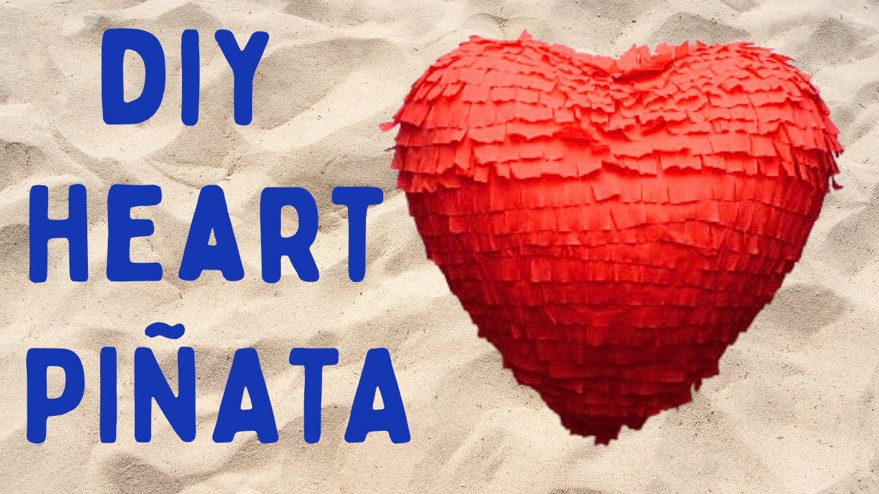 How to Make a Heart-Shaped Piñata ❤️ | Fun & Simple. DIY Piñata