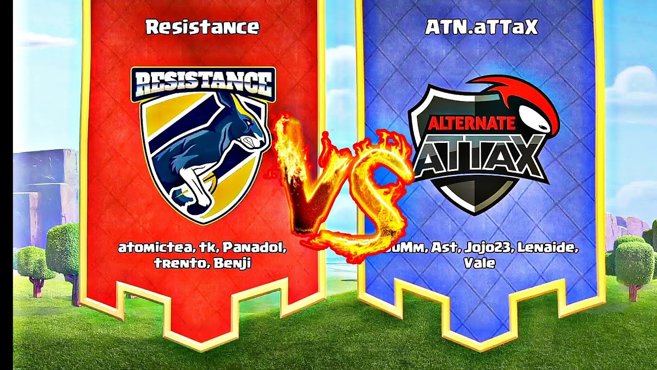 Alternate Attax ( atn.attax ) Vs Resistance | Coc tournament 2020 | Coc World championship