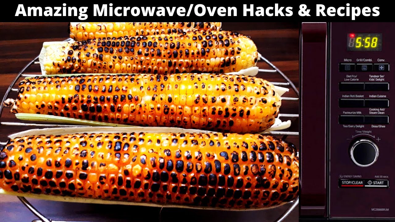 How To Roast Corn In Microwave/Oven.माइक्रोवेव और ओवन मे मक्की को भुनने का सही तरीका।Microwave Hacks
