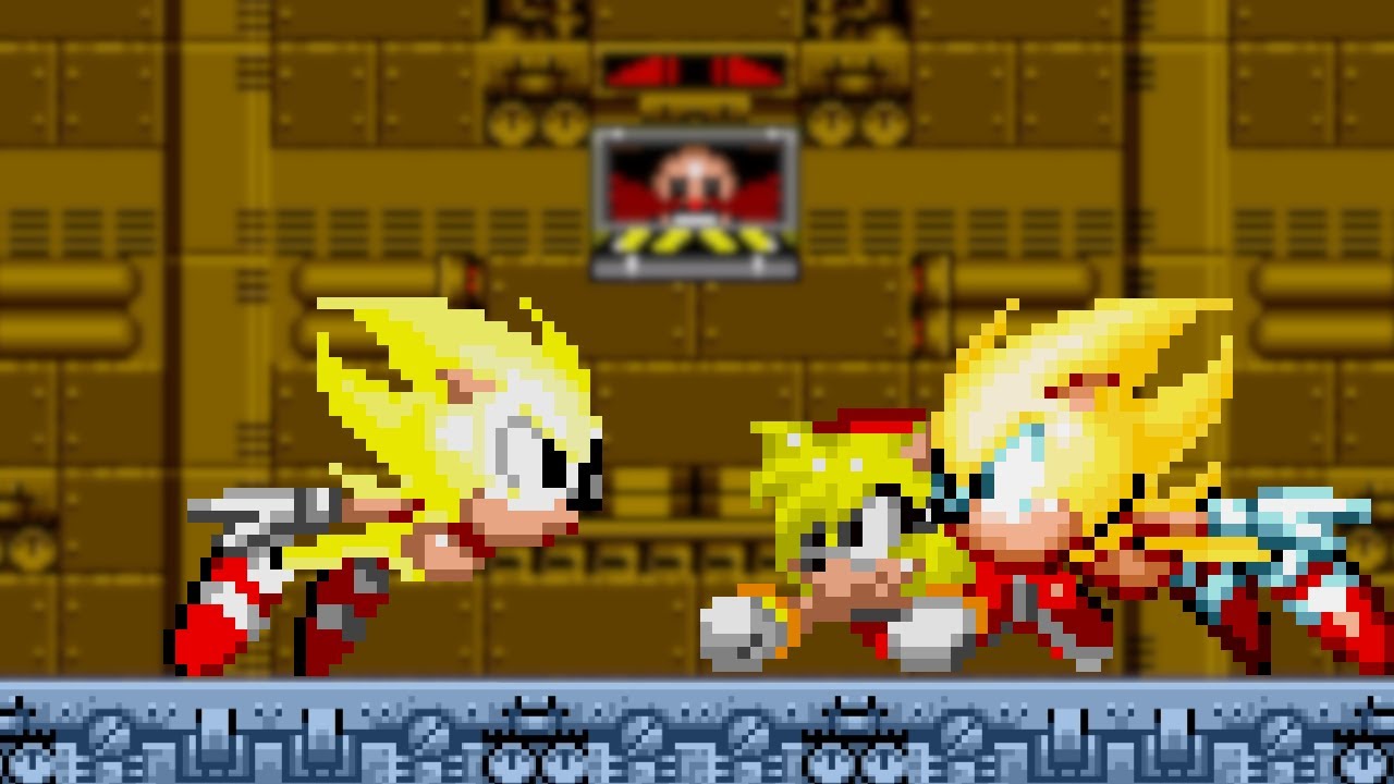Sonic 2 VS Super Sonic Mania And Super Amy