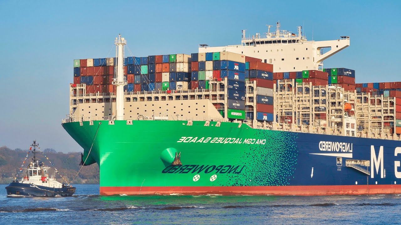 World's Largest LNG powered Container Ship CMA CGM Jacques Saade