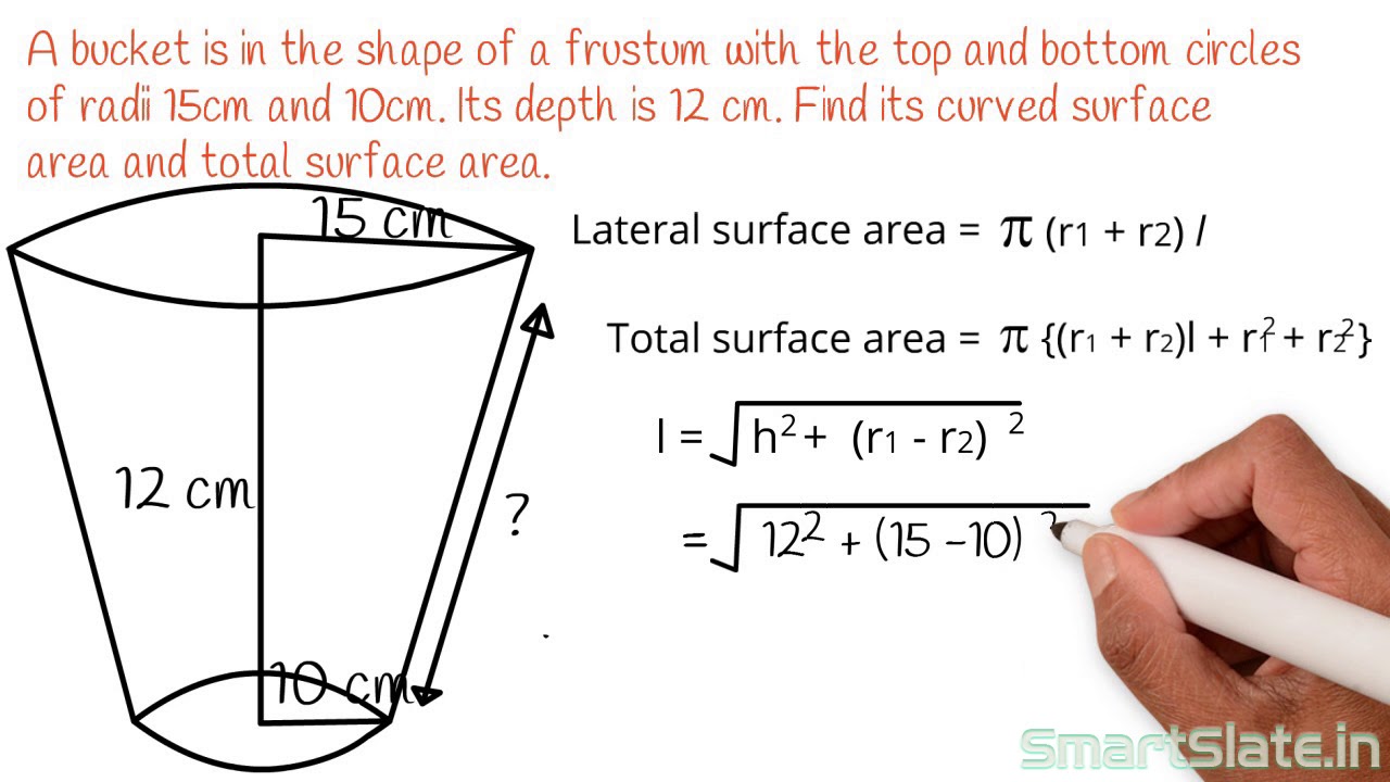 Problem solving part III – Frustum of a cone | Mensuration