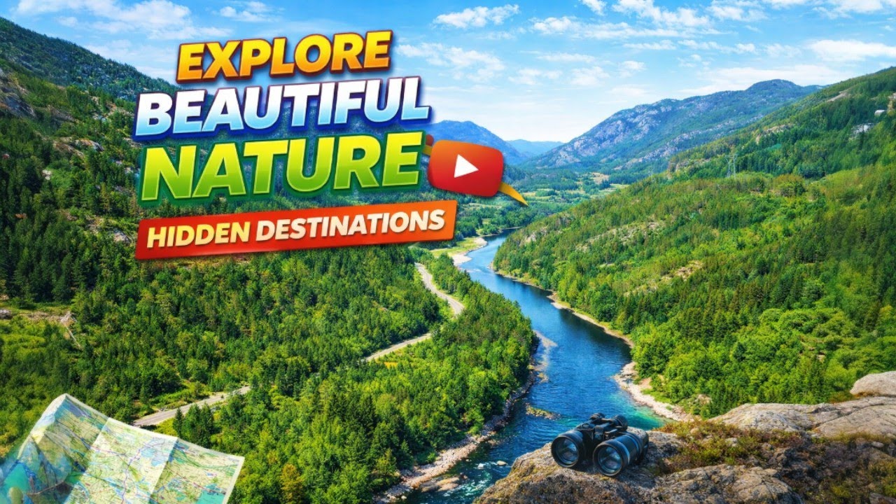 Misty Green Mountains, Rivers & Forest Valleys | Cinematic Nature Scenery (4K)