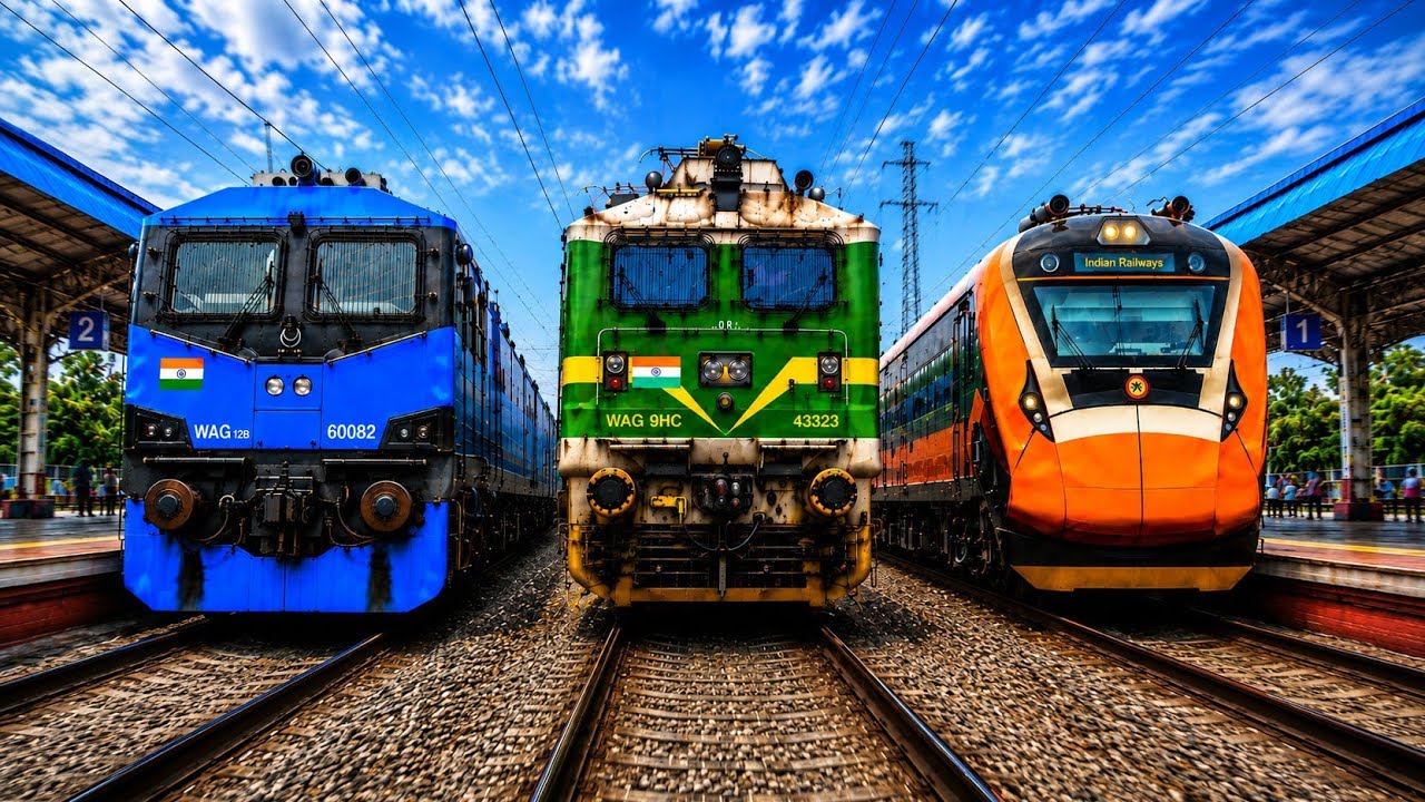 🔥 The Ultimate Train Power Show! India's Fastest and Most Powerful Railway Legends in Action! 