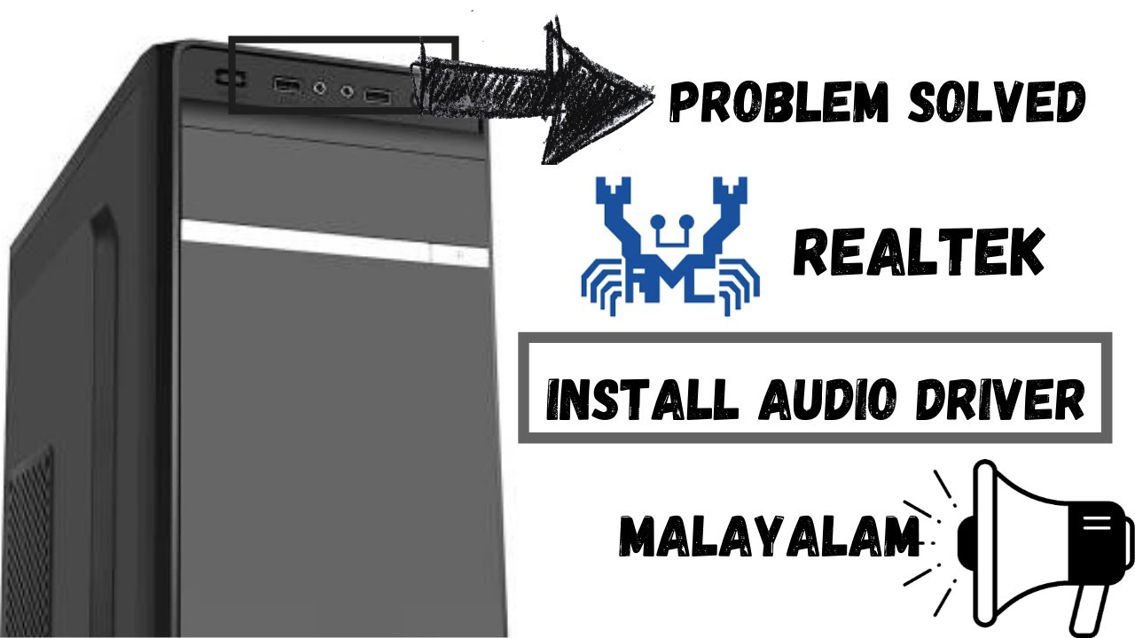 Install audio driver/Install realtek/Download realtek HD audio manager/Audio problem in pc/Malayalam