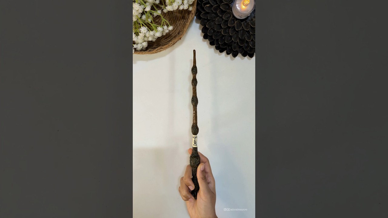 Elder Wand | Dumbledore Wand Making Secrets Reveale #shorts #art #diy #harrypotter #magic #hp #viral