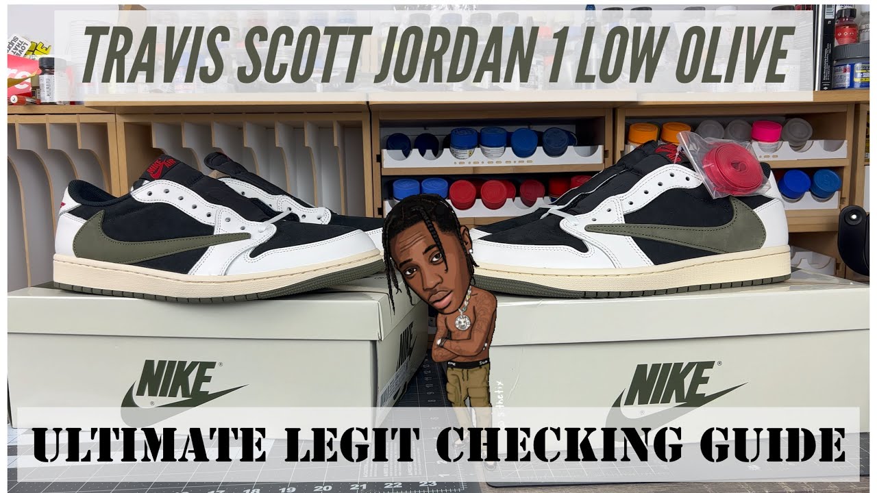 ULTIMATE LEGIT CHECK GUIDE | REAL VS FAKE | TRAVIS SCOTT JORDAN 1 OLIVE | CAN YOU TELL WHICH IS FAKE