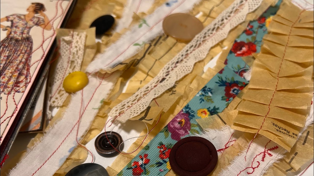 Vintage sewing ruffles //tips,tricks & a chat about YouTube projects not always turning out perfect