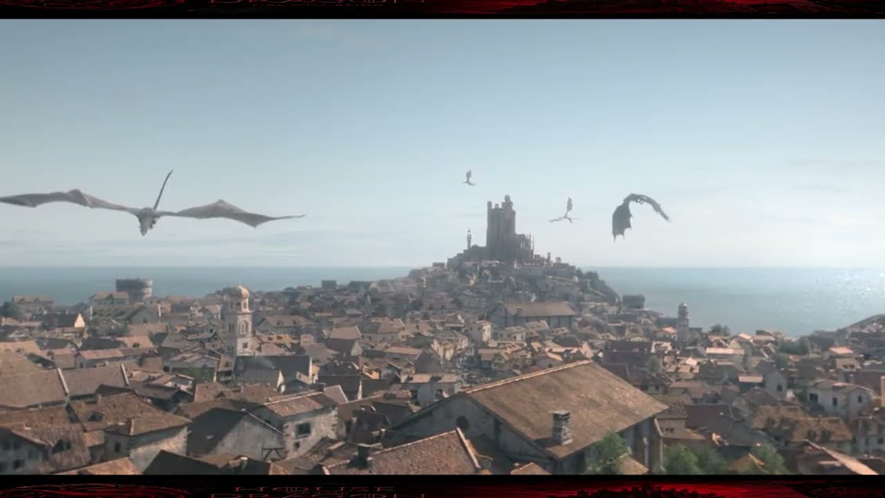 Syrax, Caraxes, Vermithor, and Silverwing Fly with Rhaenyra Targaryen to Reclaim King's Landing