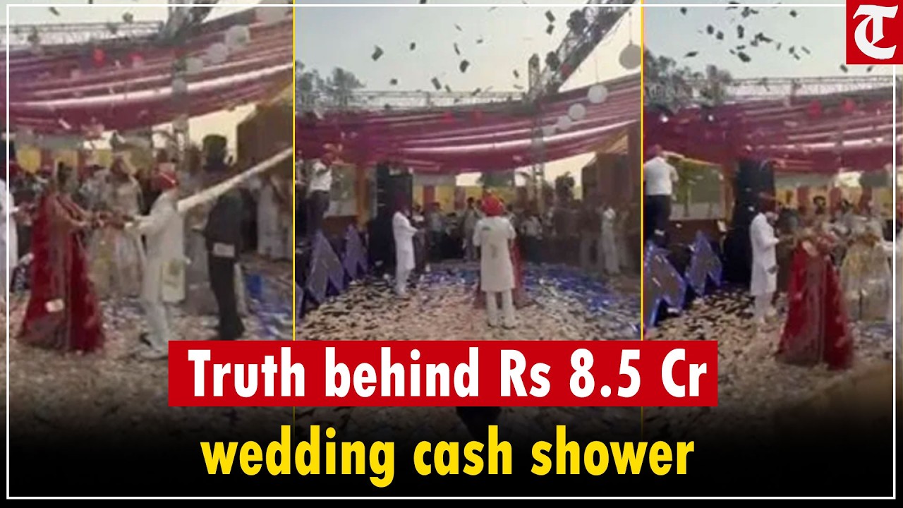 Viral Punjab wedding: Rs 8.5 Cr cash shower claim denied, actual amount just Lakhs