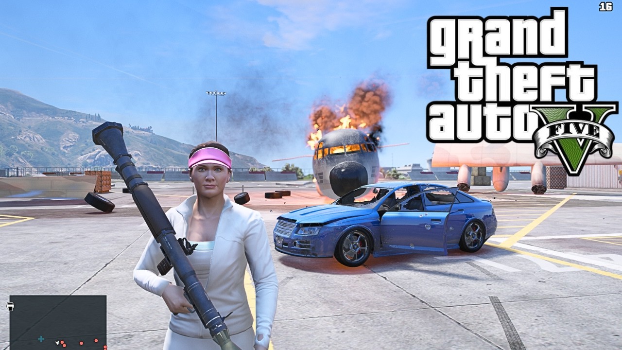 GTA 5 - Amanda Fort Zancudo Rampage + 6 Star Police Rampage