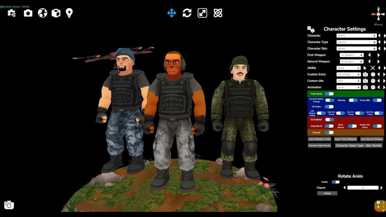 MiniaWars - Character/Pose System - 2023