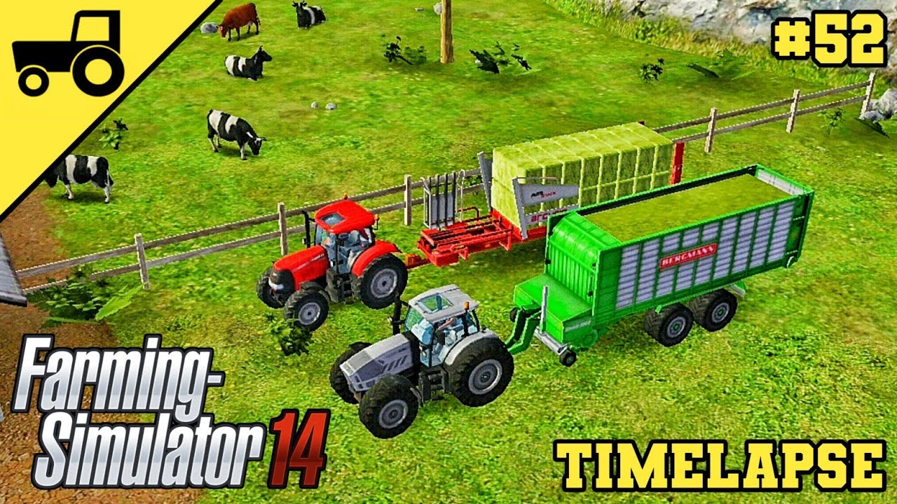 Fs14 Farming Simulator 14 Feeding Cows Timelapse #52
