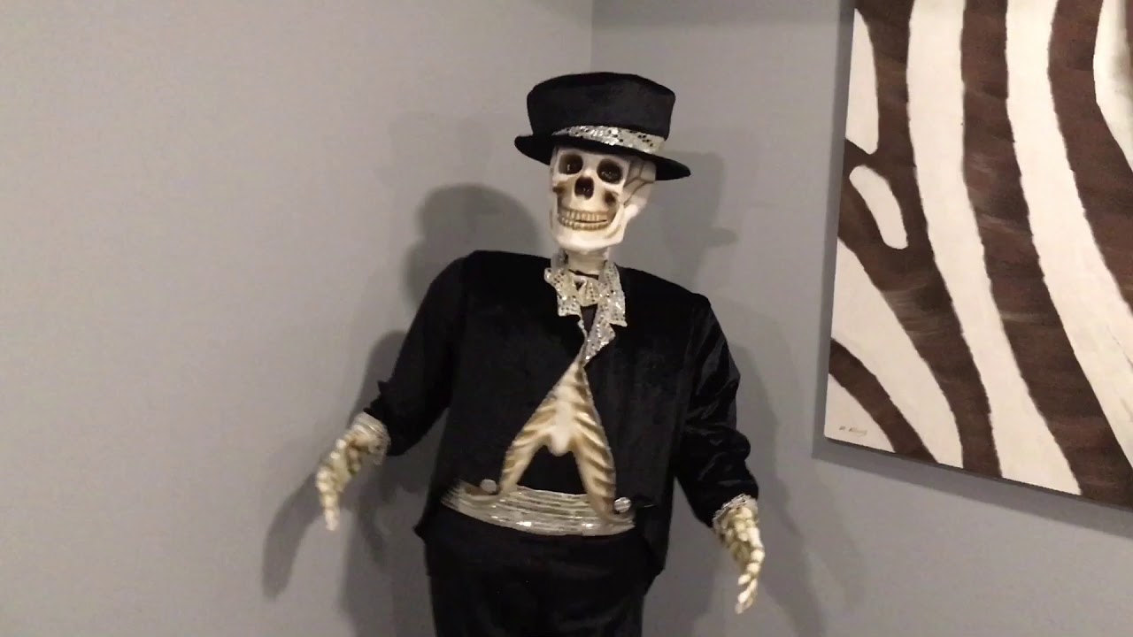 Gemmy Animated Life Size Dancing Tuxedo Skeleton
