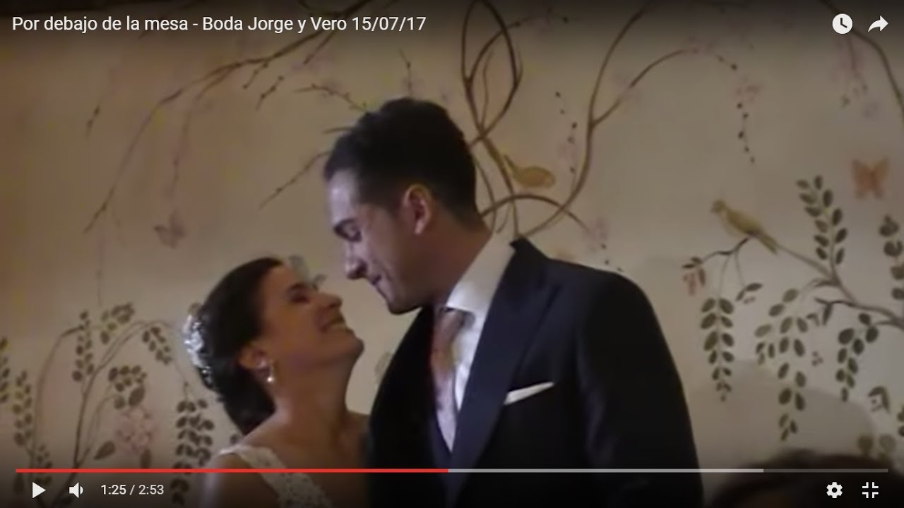 Por debajo de la mesa - Boda Jorge y Vero 15/07/17