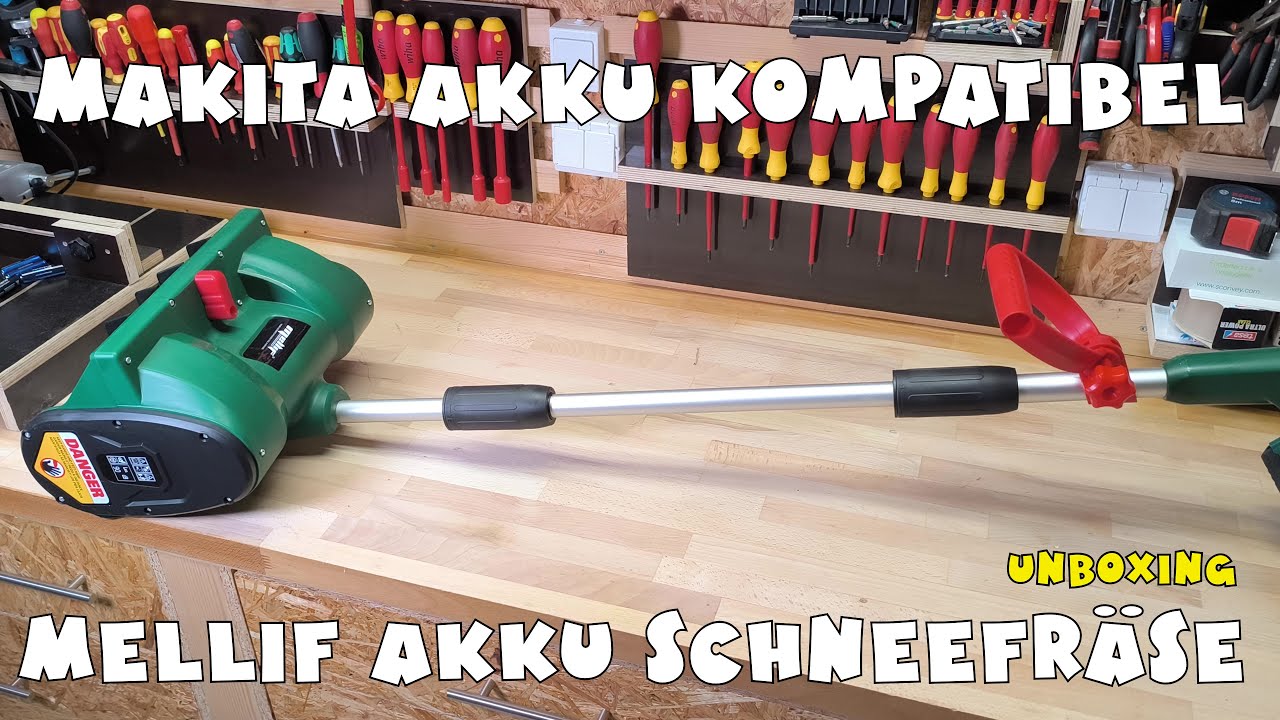 Mellif 18V Schneefr&auml;se - Makita Akku kompatibel