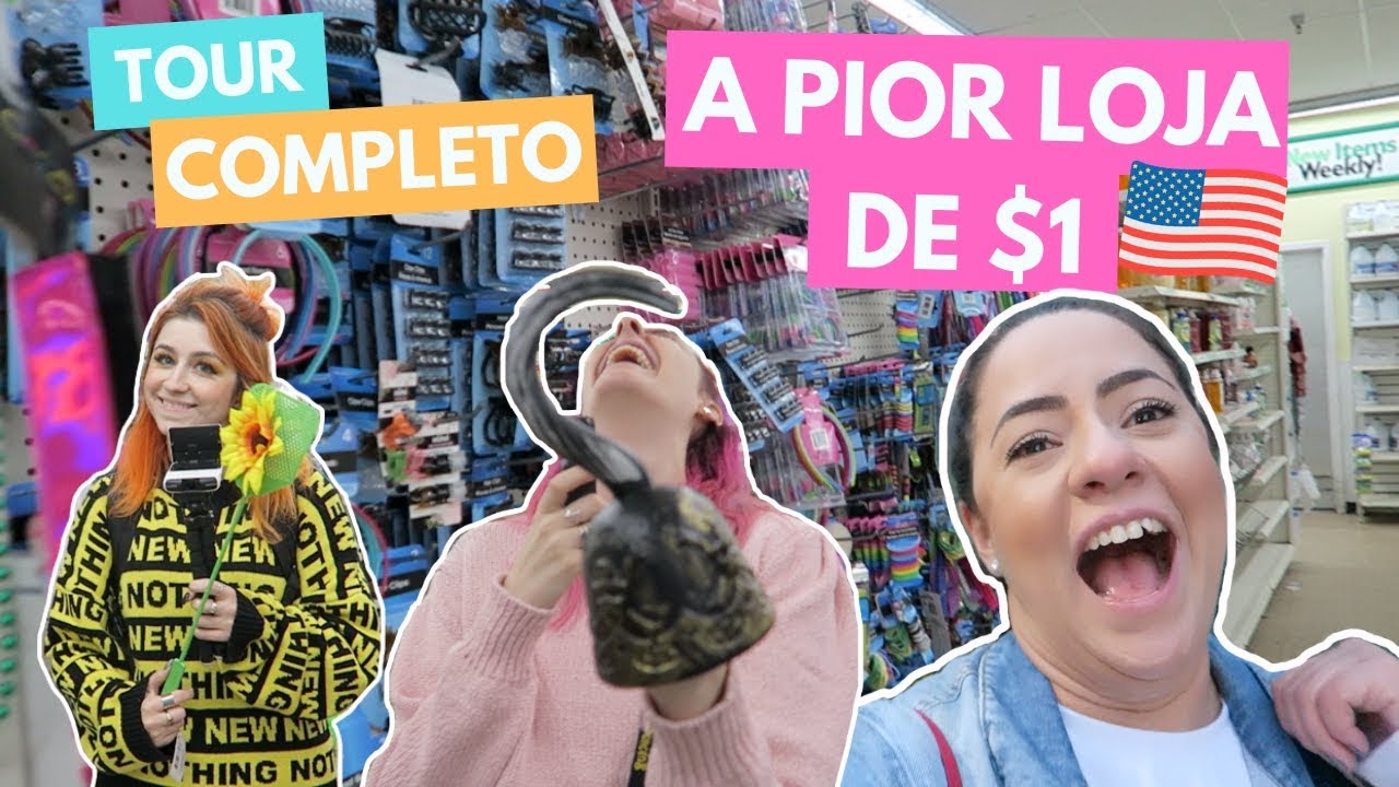 O PIOR TOUR PELA DOLLAR TREE: LOJA DE 1 DÓLAR!