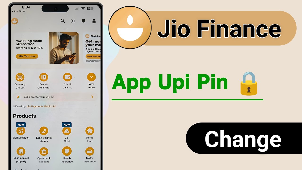 Jio Finance App Upi Pin Change