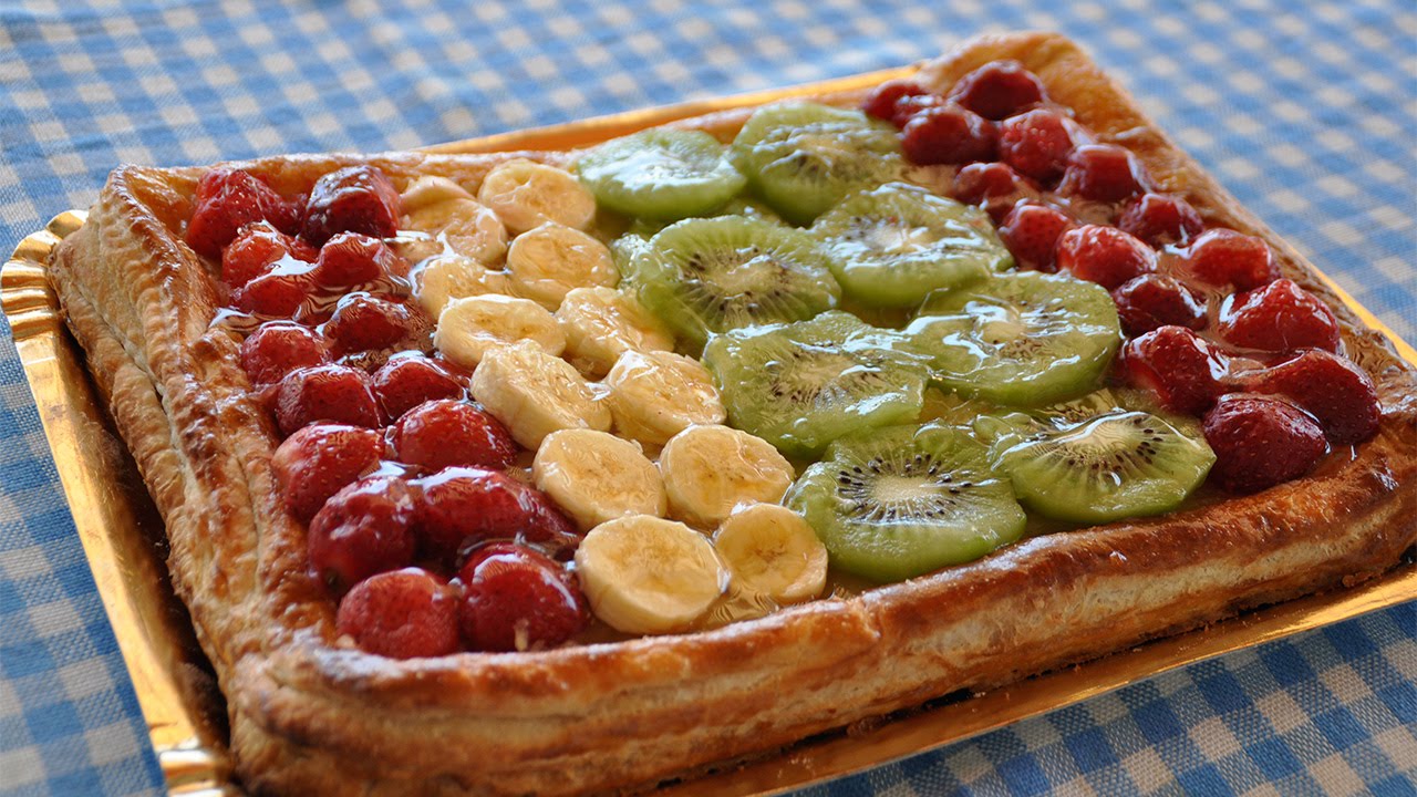 Hojaldre de Crema y Frutas | Recetas Mallorquinas