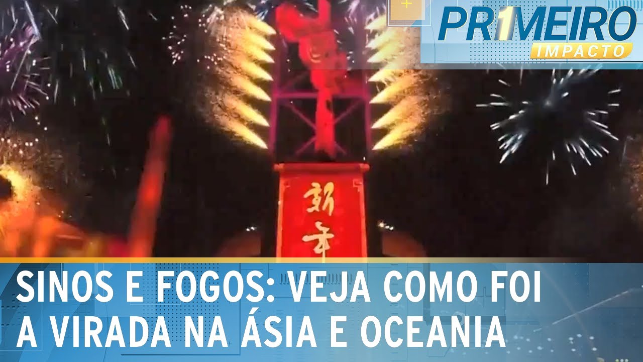Veja como foram as comemorações de Ano Novo ao redor do mundo | Primeiro Impacto (01/01/24)