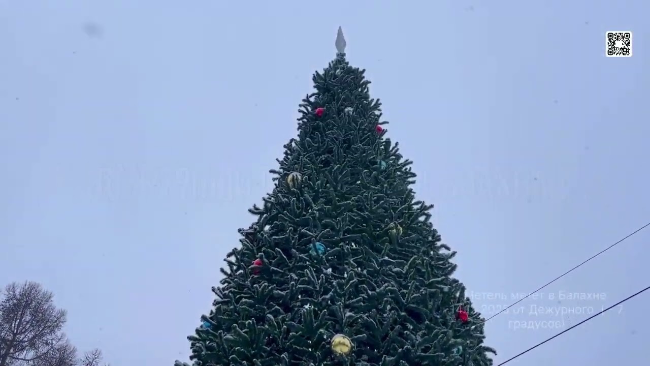 Метель метет в Балахне. 14.12.2025 от Дежурного. ( - 7 градусов)