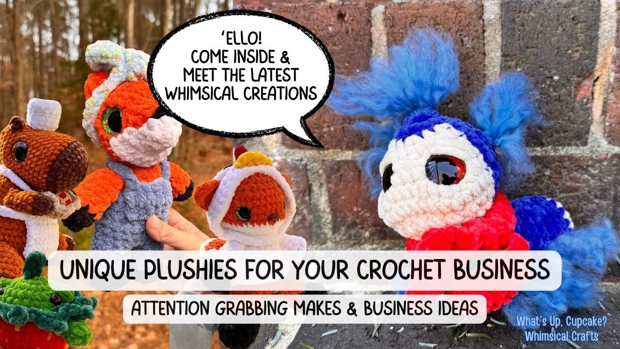 Crochet Plushie Reveal 🧸 | Pattern Tests, New Designs & My Website Launch Prep