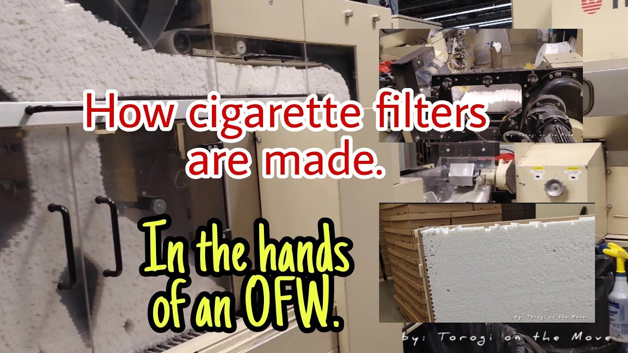 How cigarette filters are made. | Machine operator.