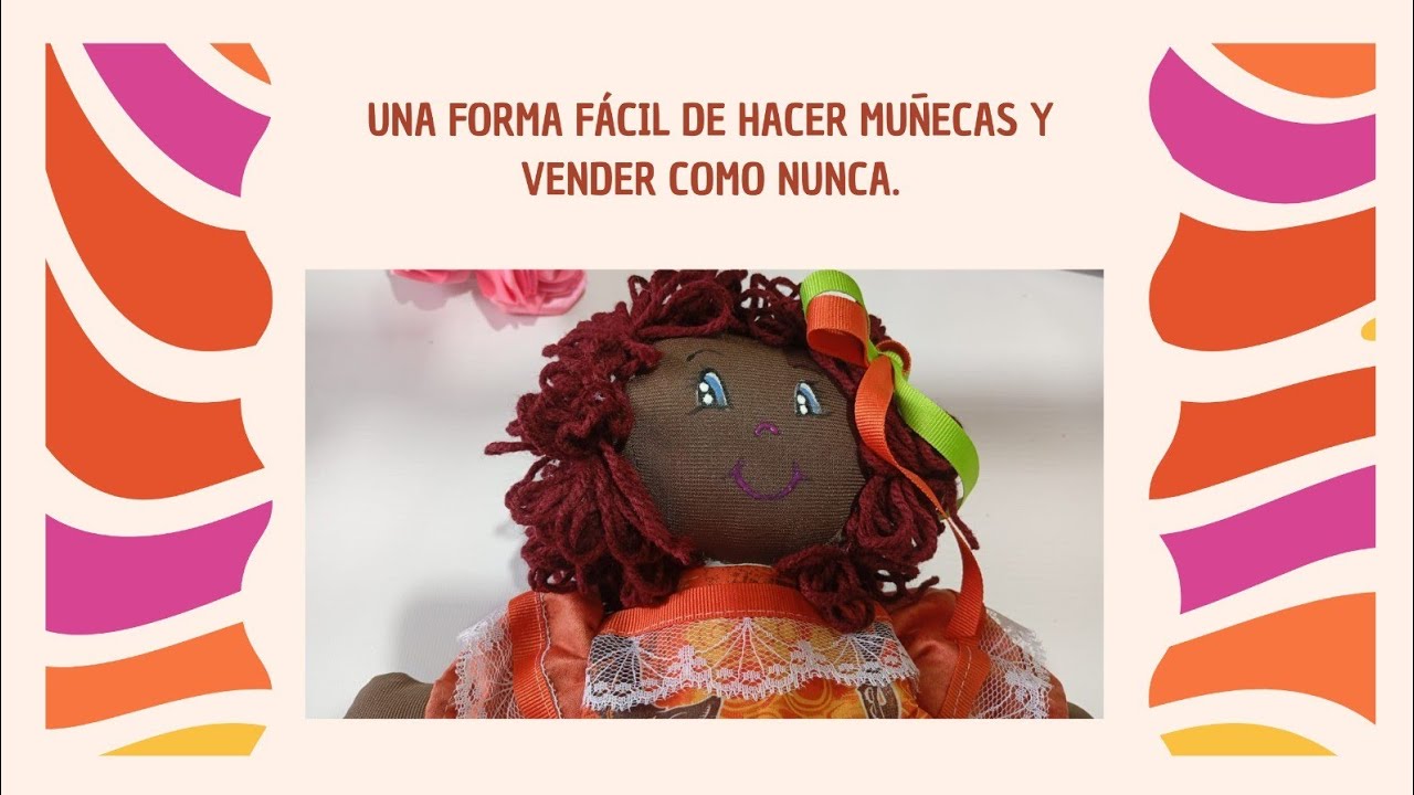 Gana dinero haciendo esta preciosa muñeca afro.