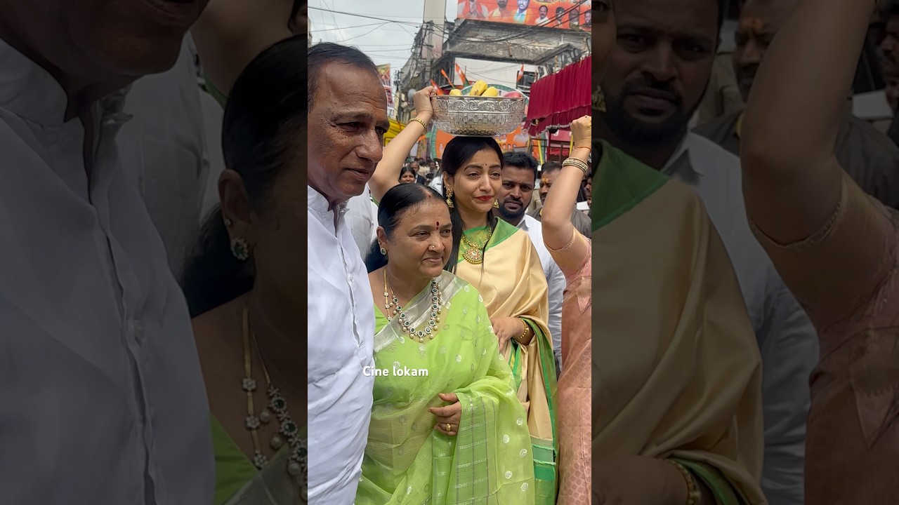 Malla Reddy Garu and his ￼family visit Ujjain in Secunderabad temple#youtubeshorts