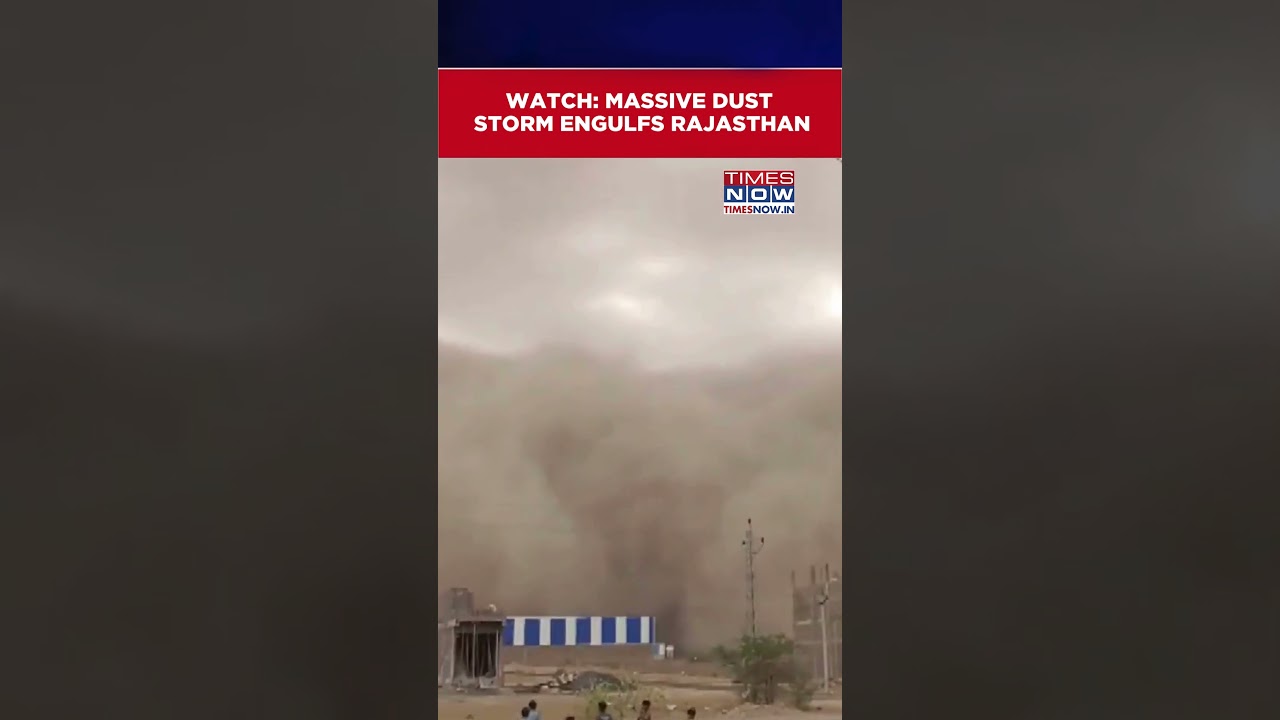 Churu Dust Storm: Sand Storm Sweeps Through Multiple Areas In Rajasthan #shorts