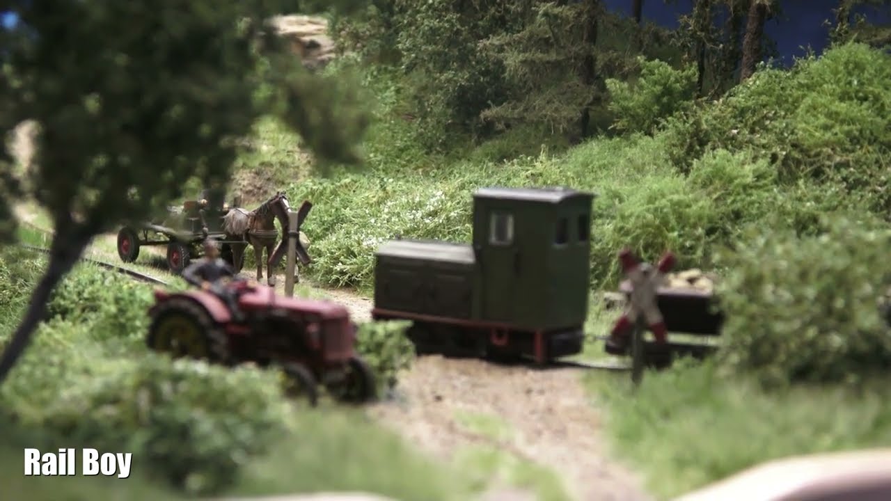 Anlage Zechenbacher Feldbahn H0 OMC Gera e.V. Showbühne Möbel-Rieger Gera 2024 H0 Modelleisenbahn 4k