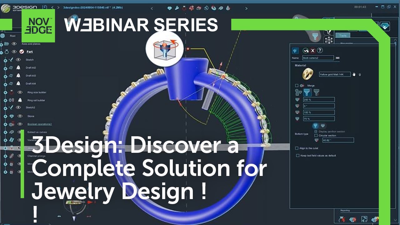 Unlock Your Creative Potential With 3Design Jewelry Design Software!