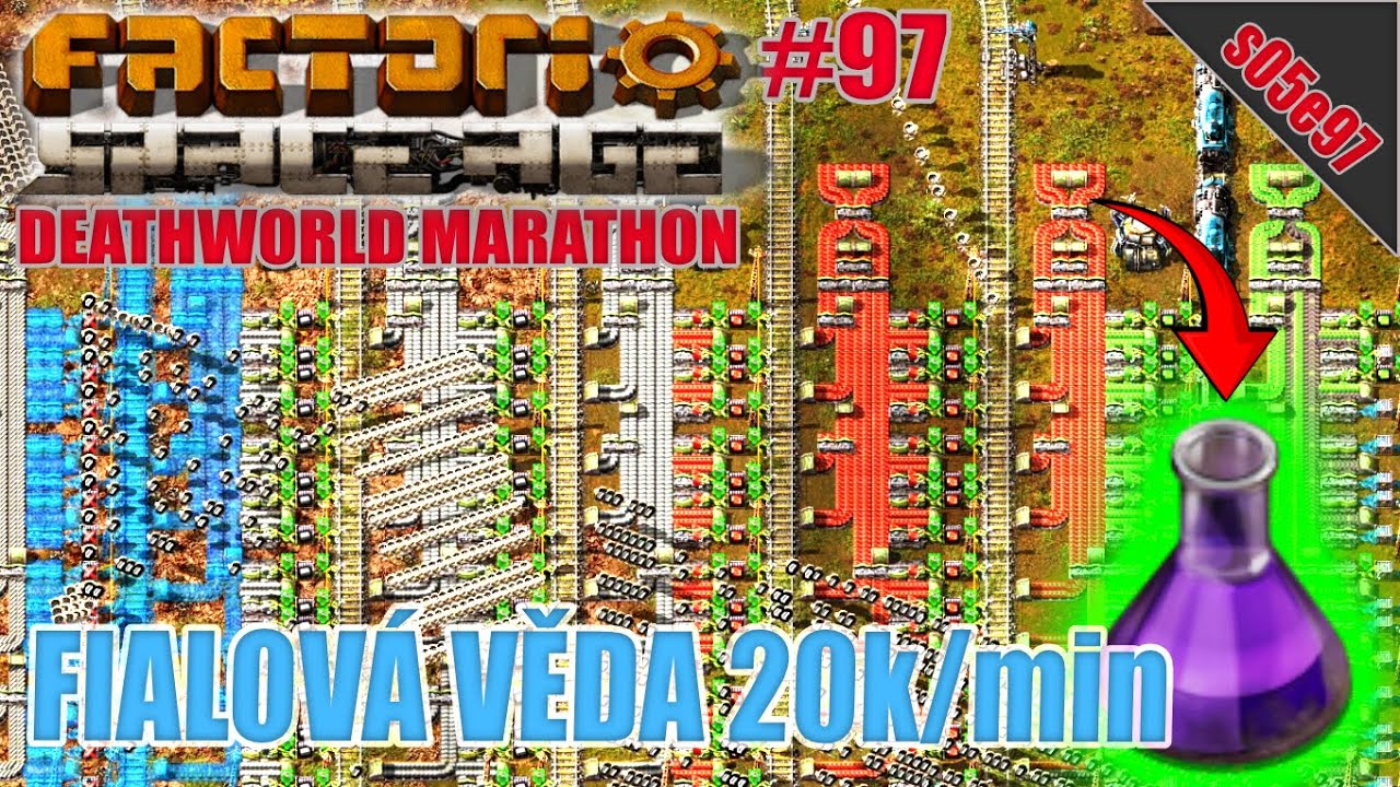 Jak na fialovou vědu ?! (20k SPM) | S05E97 | Factorio: Space Age - Maraton světa smrti