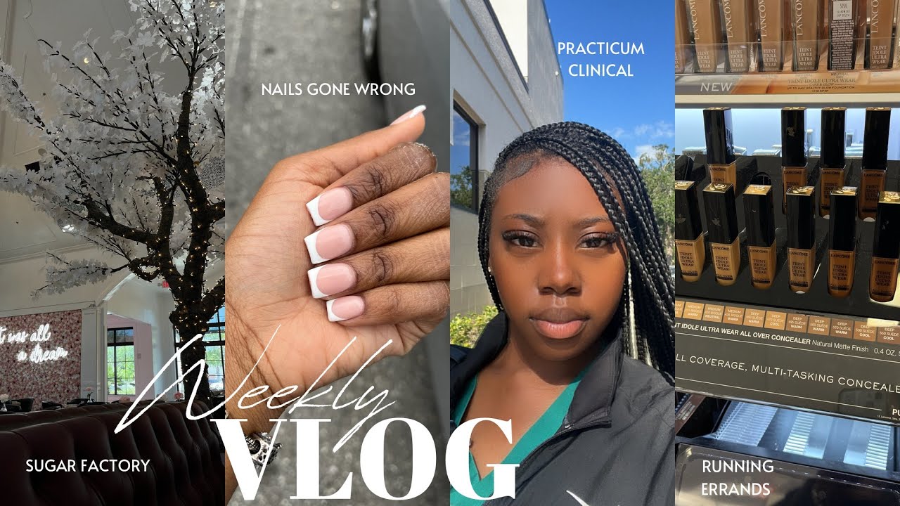 WEEKLY VLOG: LIFE AS A NURSING STUDENT| SUGAR FACTORY + FIRST DAY OF PRACTICUM + RUNNING ERRANDS