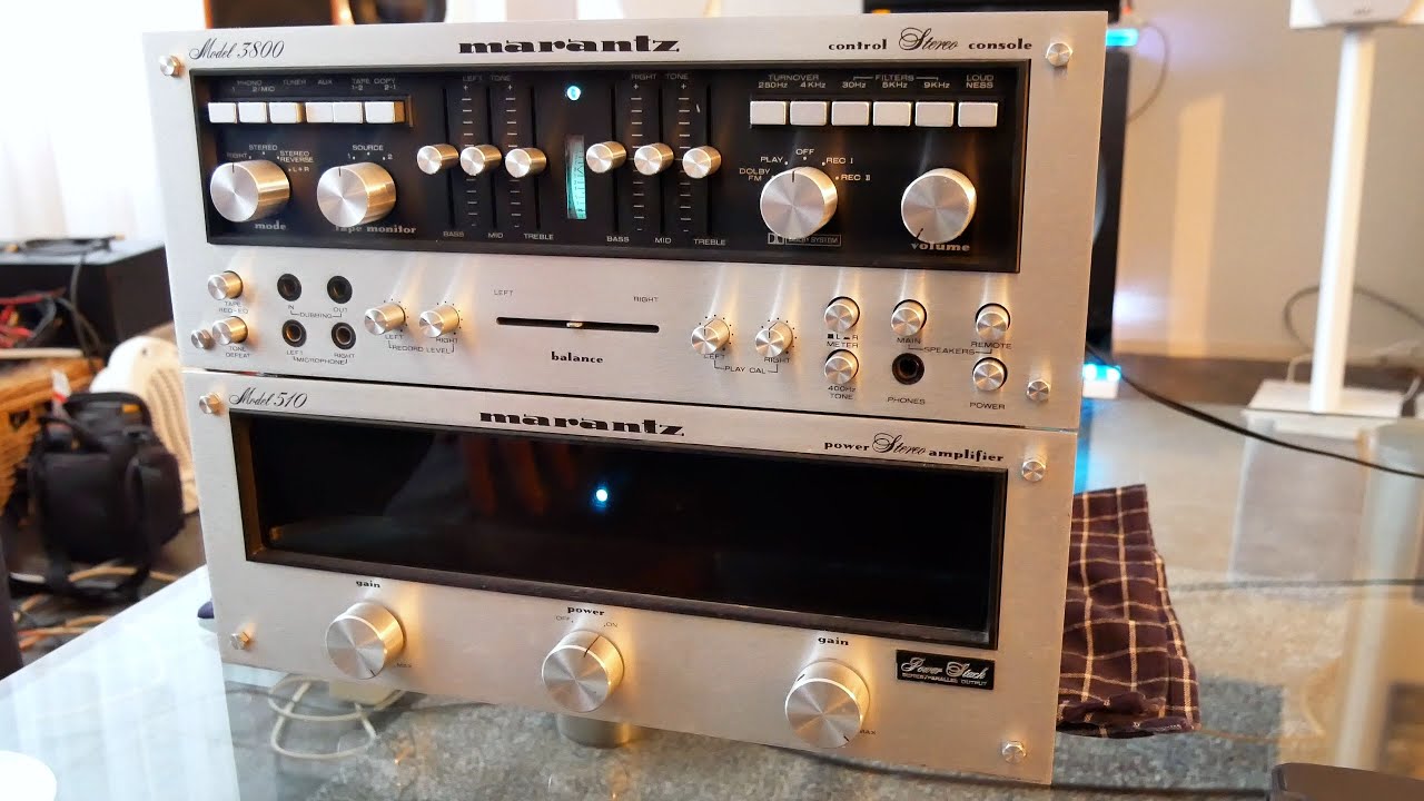 How to connect and switch on the monster Marantz model 510 and 3800, watch to protect the speakers