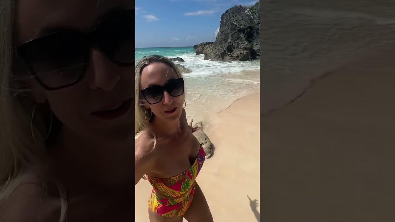 Secluded Beach in Bermuda Perfect for Sunbathing & Exploring Rock Formations