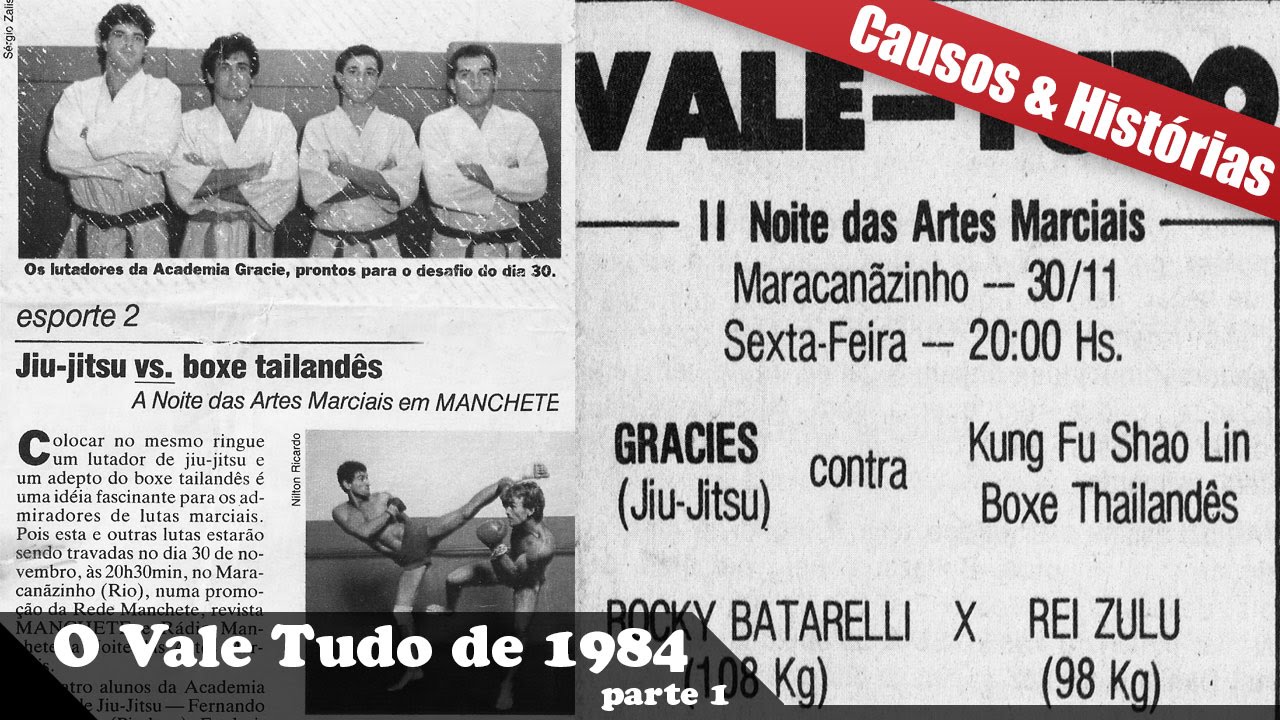 O Desafio do Jiu-Jitsu contra o Muay Thai e Luta-Livre em 1984 - parte 1