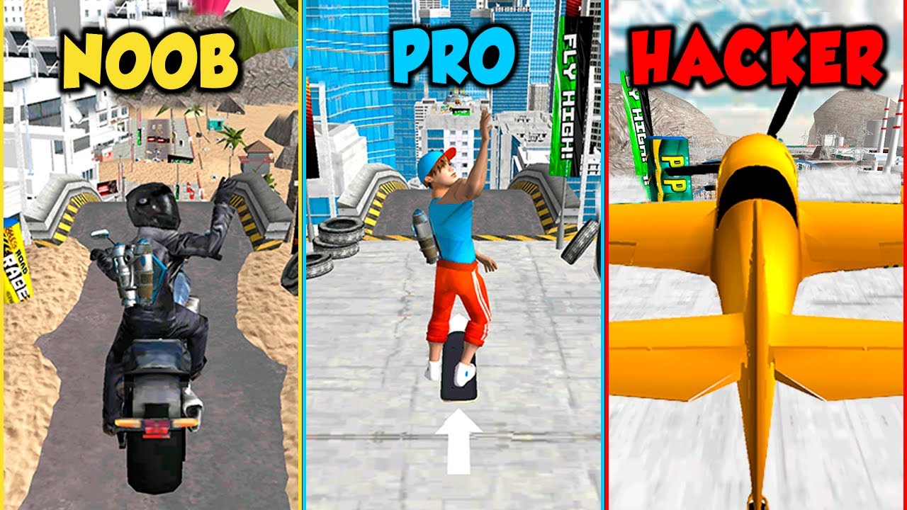 Bike Jump NOOB vs 😎PRO vs 👨‍💻HACKER