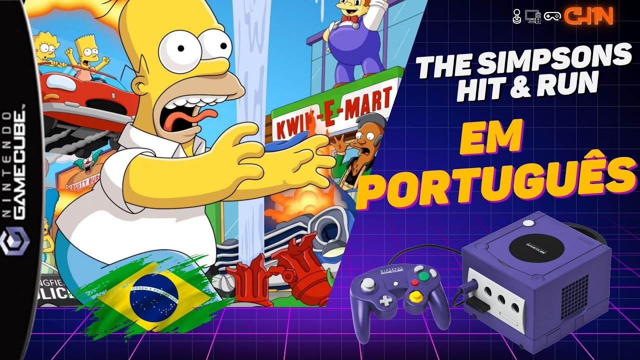 The Simpsons Hit & Run - Em Portugu&ecirc;s - PT-BR - Nintendo GameCube