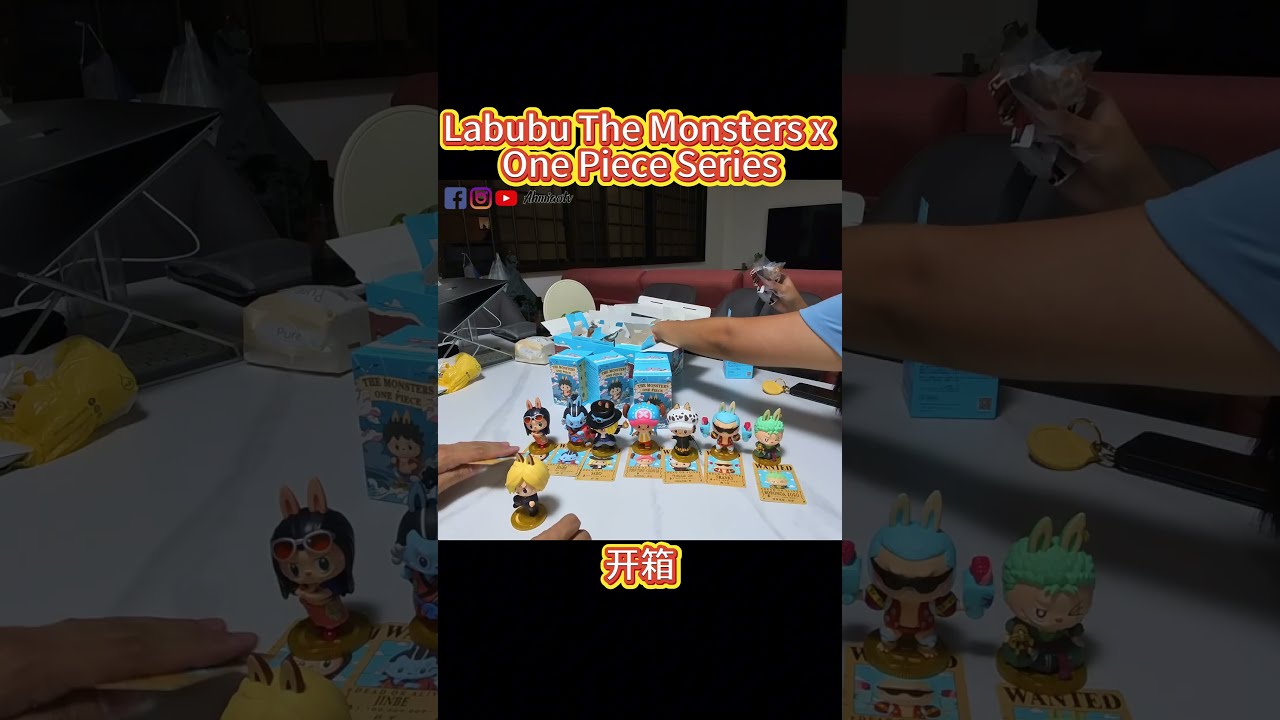 Labubu The Monsters x One Piece Series  #ahmiao #blindbox #ahmiao #ahmiaotv #labubu #onepiece