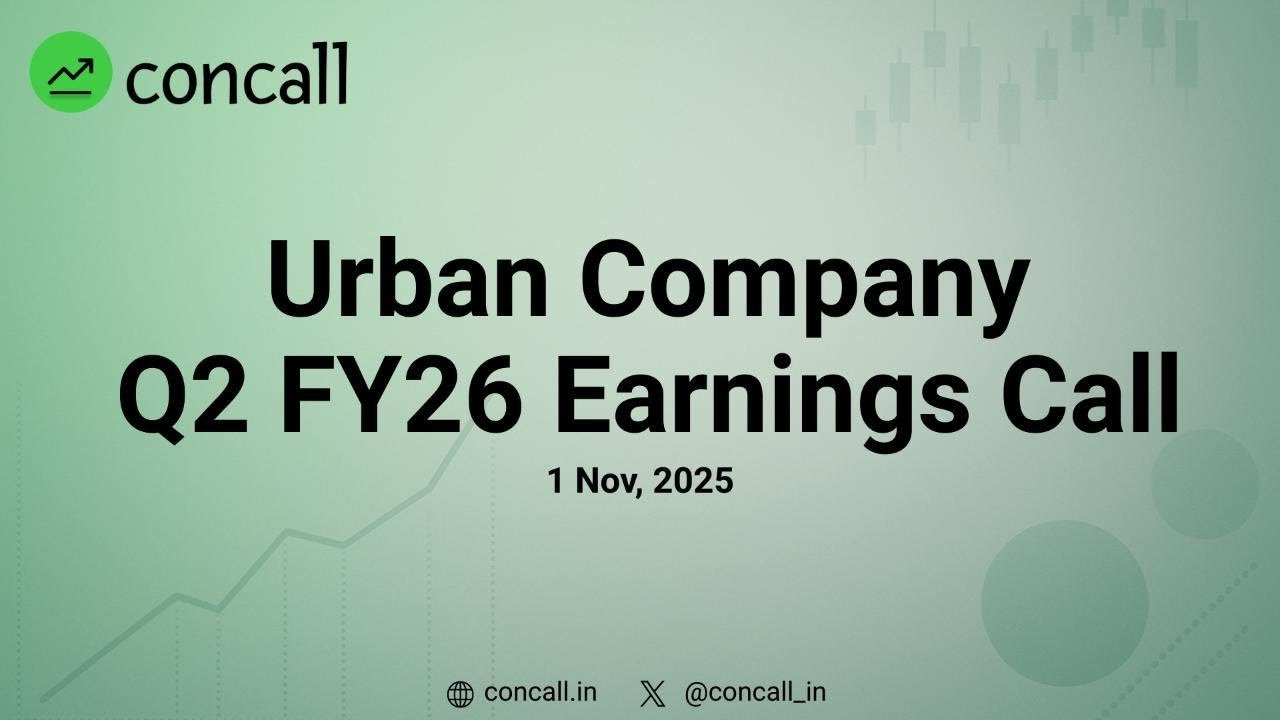 Urban Company Q2 FY26 Earnings Conference Call | Concall.in