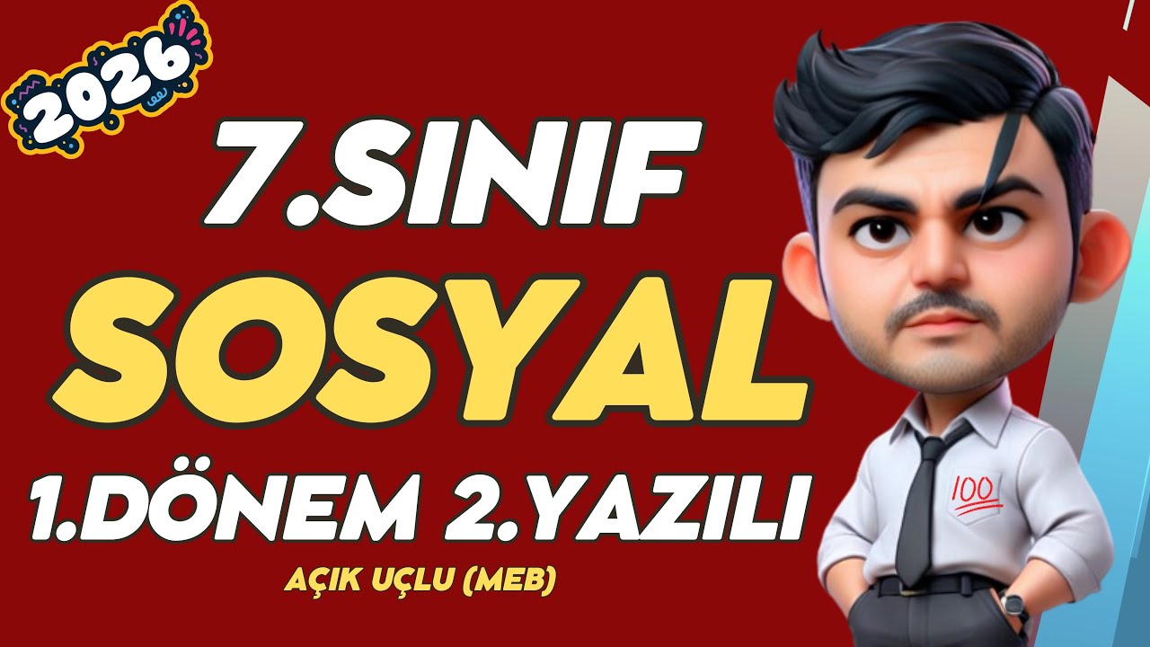 7. Sınıf SOSYAL 1.Dönem 2.Yazılı |%99 Çıkabilir🧑‍🏫#2026