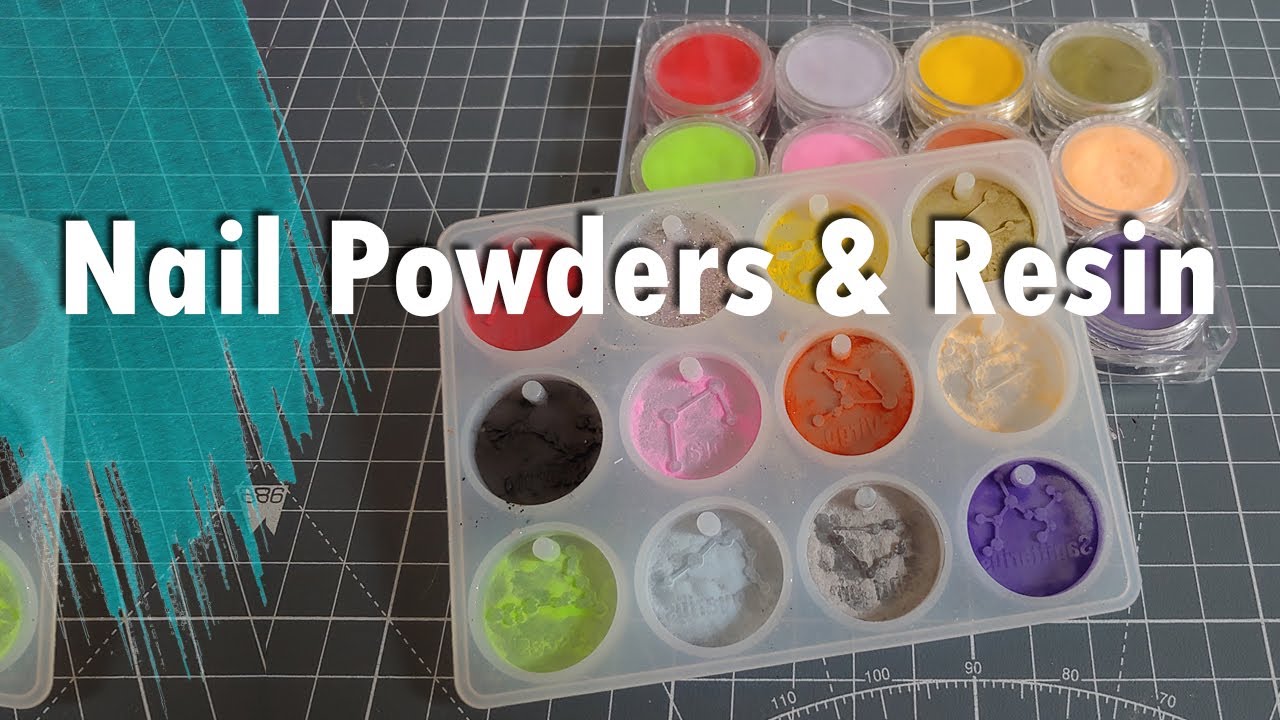 Using Nail Colour Powders in Resin