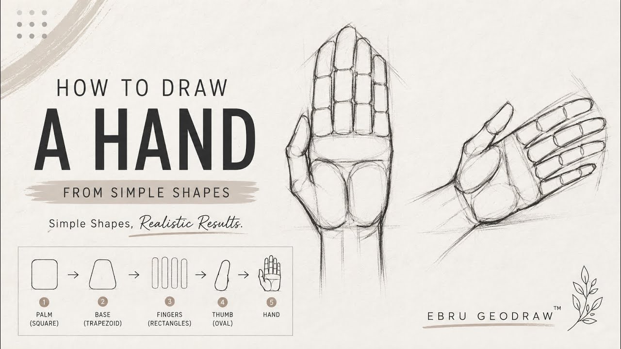 How to draw hands | El Çizimi | Drawing Techniques | Çizim Teknikleri