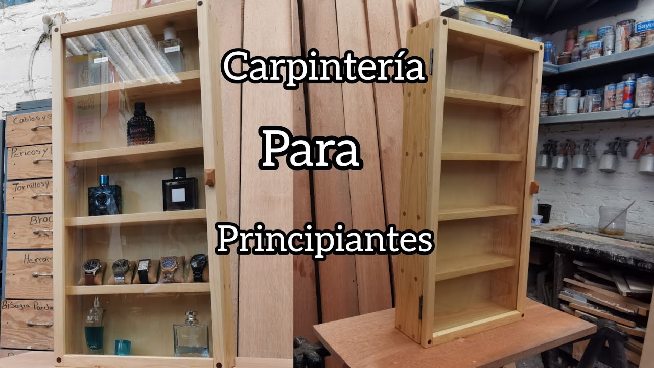Carpinter&iacute;a para principiantes estante de lujo para colecci&oacute;n
