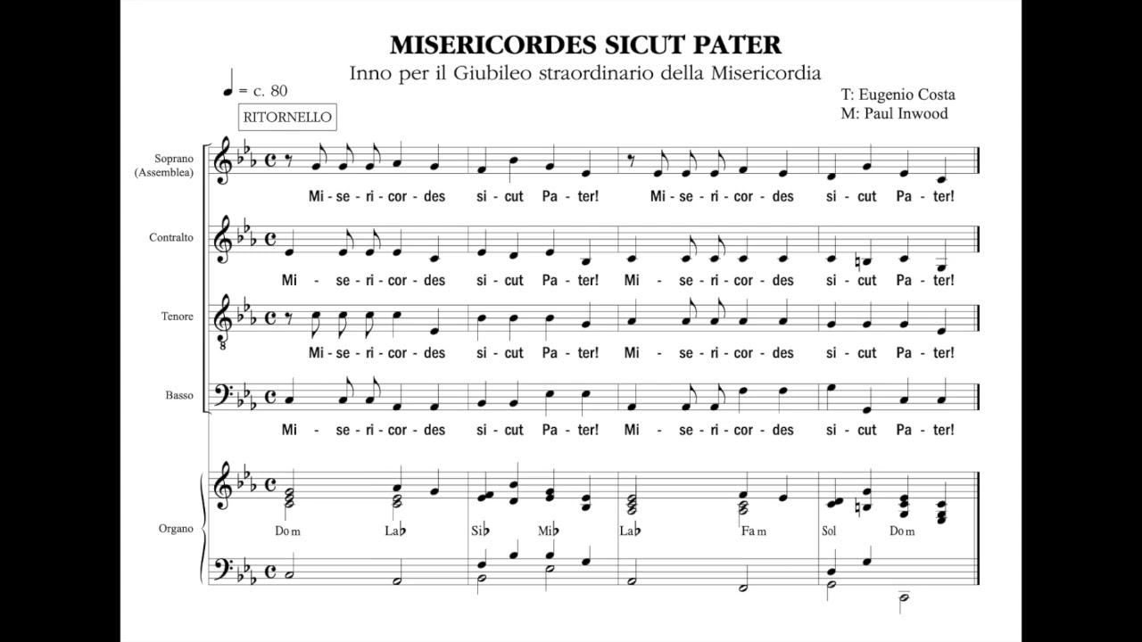 Misericordes sicut Pater - contralto